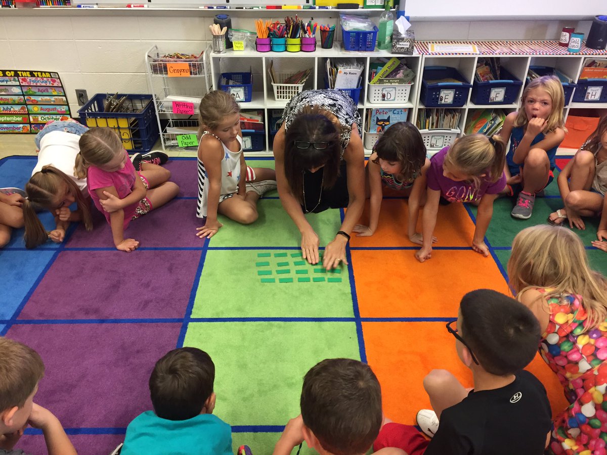 Nod_SunSCCSD's tweet photo. First grade teachers explaining their first Vocabulary Workstation! #NodSun https://t.co/mLWBcV8Mwf