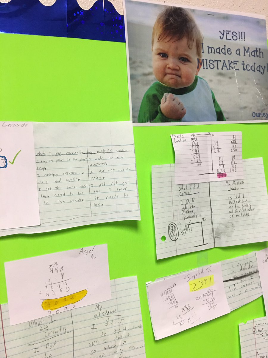 Did your students make any #mistakes in #math today? Mine did, and they were awesome! #MyFavoriteMistake <a href="/joboaler/">Jo Boaler</a>