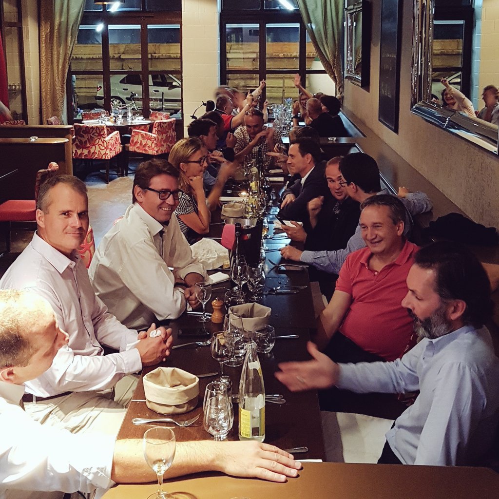 Un repas convivial avec <a href="/MondeInformatiq/">Le Monde Informatique</a> pour feter le départ du #ITTour demain à #Lyon <a href="/HPE_FR/">HPE France</a> #GetReady !