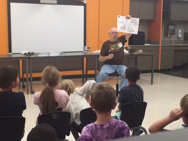 M19_WES's tweet image. 1st and 2nd graders listen to presentation by St Clair Co Farm Bureau.