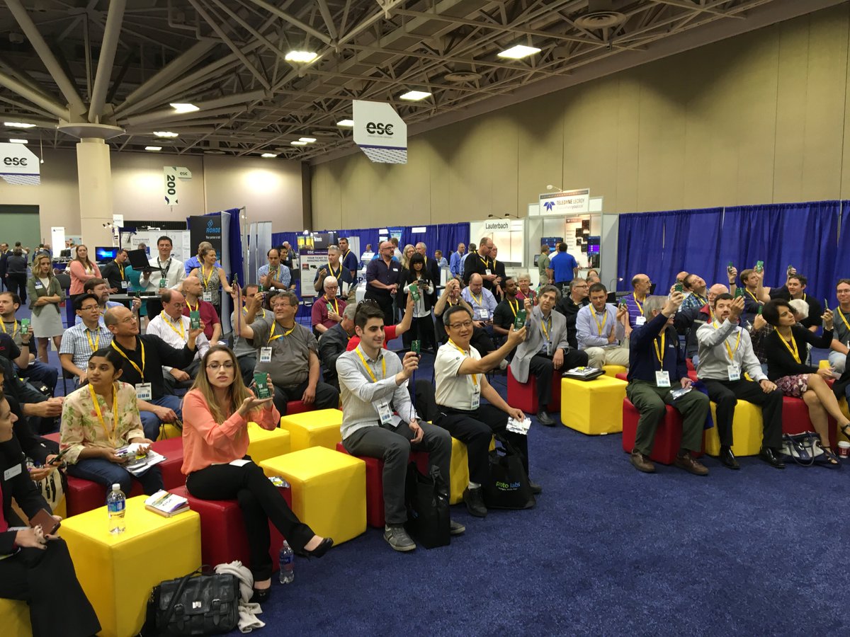 SynapseWireless's tweet photo. Were you there? Will you be there next time? We just gifted 100 "Hi There!" badges. Come see us again at 4 #ESCMinn https://t.co/Vmv8POZdEH