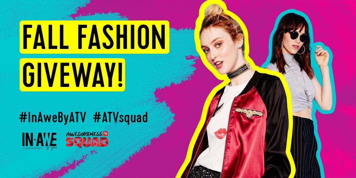 awesomenesstv's tweet photo. Literally have nothing to wear!?π«Join the #ATVSquad for a chance to win items from our #InAweByATV lineβ@Macys GC π https://t.co/YDvRrrAMq2 https://t.co/effszZRQ0b