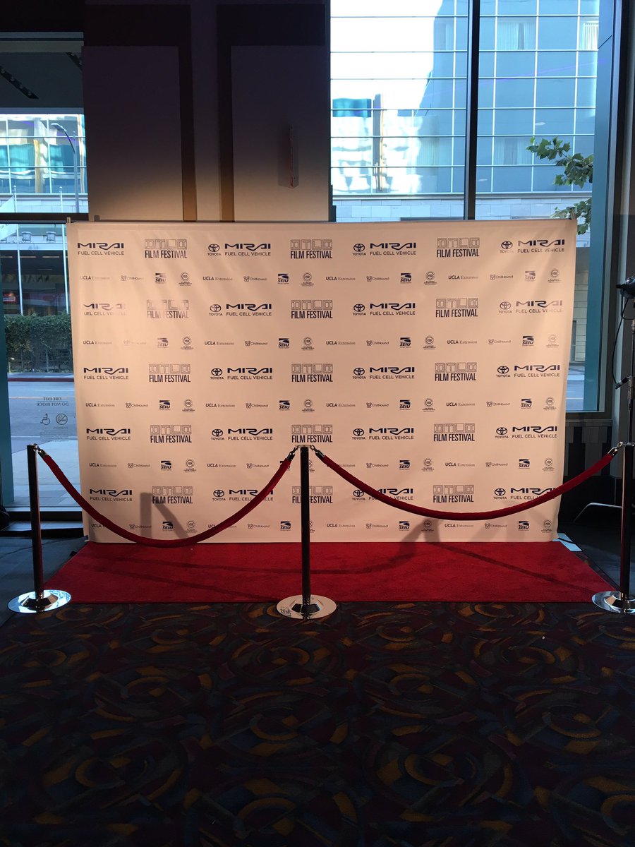 dtlaff's tweet photo. @RegalLALIVE Opening night red carpet is ready for action! Wait to see who strikes a pose. #DTLAFF #frameyourself https://t.co/G3gKiKllYW