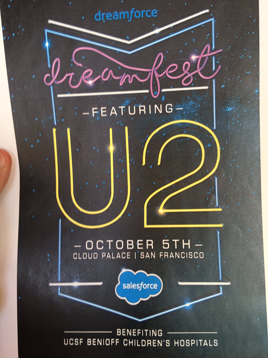 Benioff's tweet photo. Very excited to see the Dreamforce agenda and campus map!  So much to do.  Everyone will love this. https://t.co/AeWknx1iZx