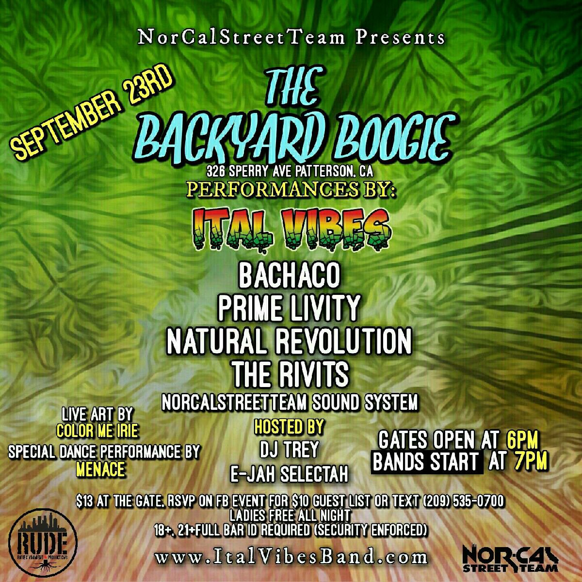 NorCalStTm's tweet photo. Sept. 23rd! #BackyardBoogie @ItalVibesBand @bachaco #PrimeLivity #NaturalRevolution #TheRivits @rudyrudeman #NCST https://t.co/clXPyUNDkp