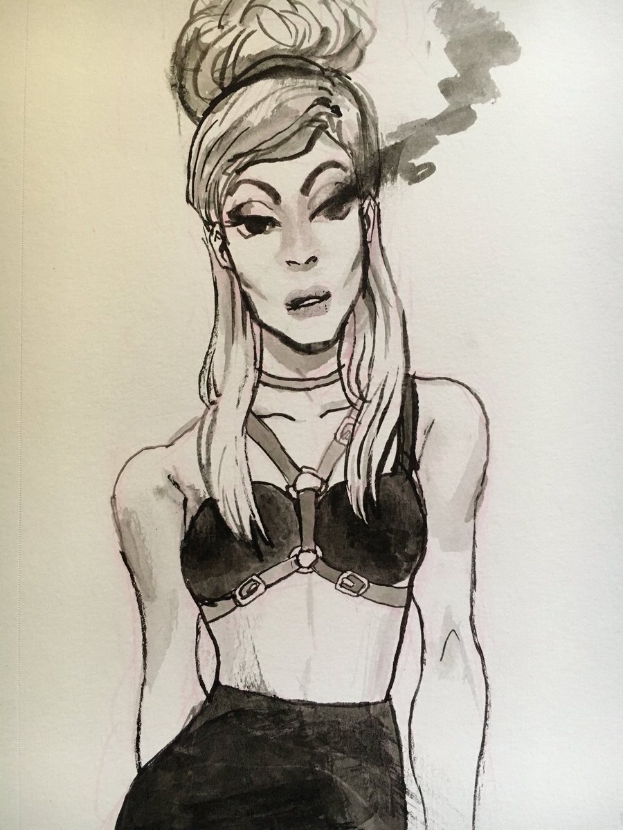 I've been inking other stuff too, slooowly getting better ? 