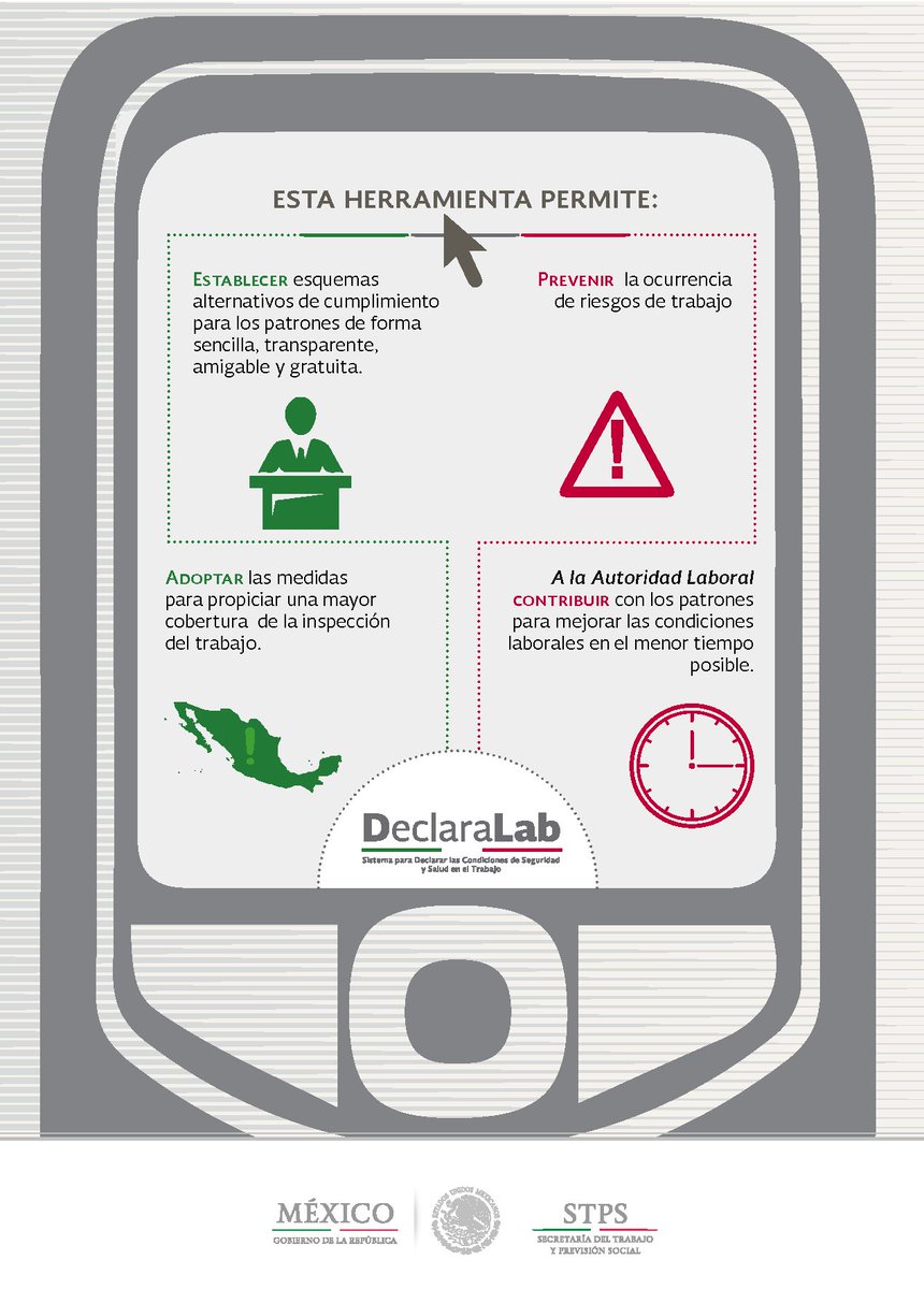 STPS_mx's tweet photo. Conoce los beneficios que #DECLARALAB de @InspeccionSTPS tiene para ti. https://t.co/oBg8NQFsFa