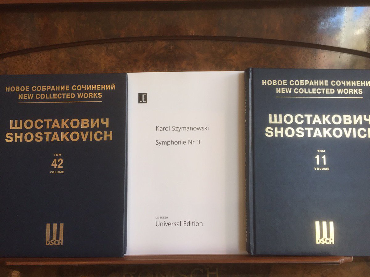 Clearmusic's tweet photo. Some lovely recent arrivals - Shostakovich and Szymanowski scores! https://t.co/XQzTiaQdQ4