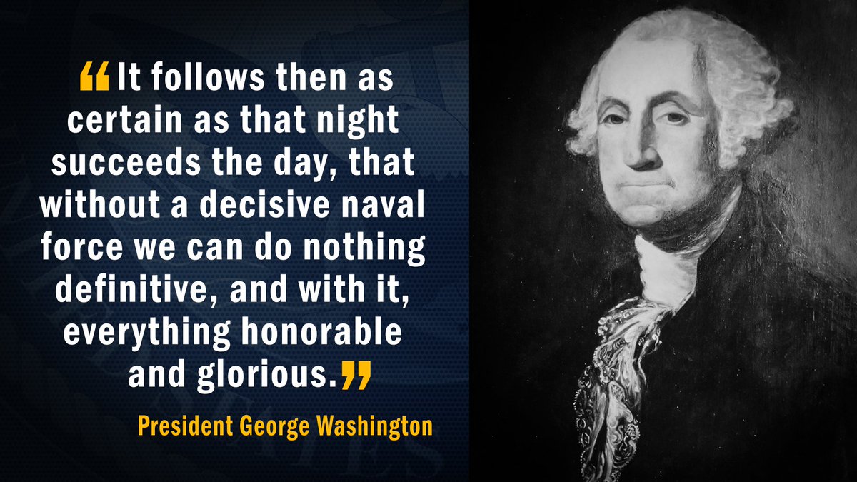USNavy's tweet photo. This week's #USNavy #WednesdayWisdom dates back to Nov. 15, 1781, when President George Washington said this... https://t.co/JTKGBvESxB