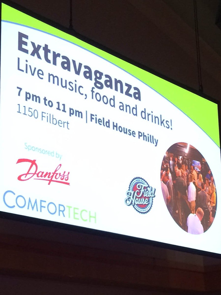 DanfossCoolUS's tweet photo. Meet us tonight at @FieldHousePHL. It's extravaganza time and we're hanging out in the Game Room. #Comfortechshow https://t.co/BNShLefNSL