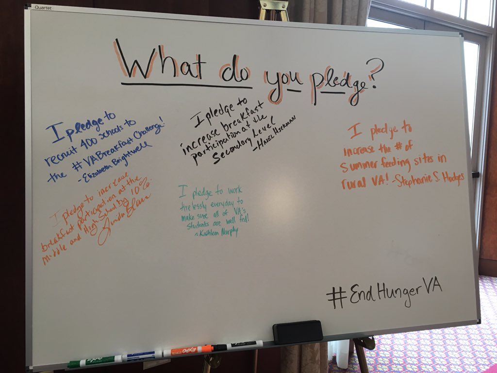 solvehungerva's tweet photo. What is your pledge to end hunger in VA? #EndHungerVA #VABreakfastSummit https://t.co/DrX87SntdT