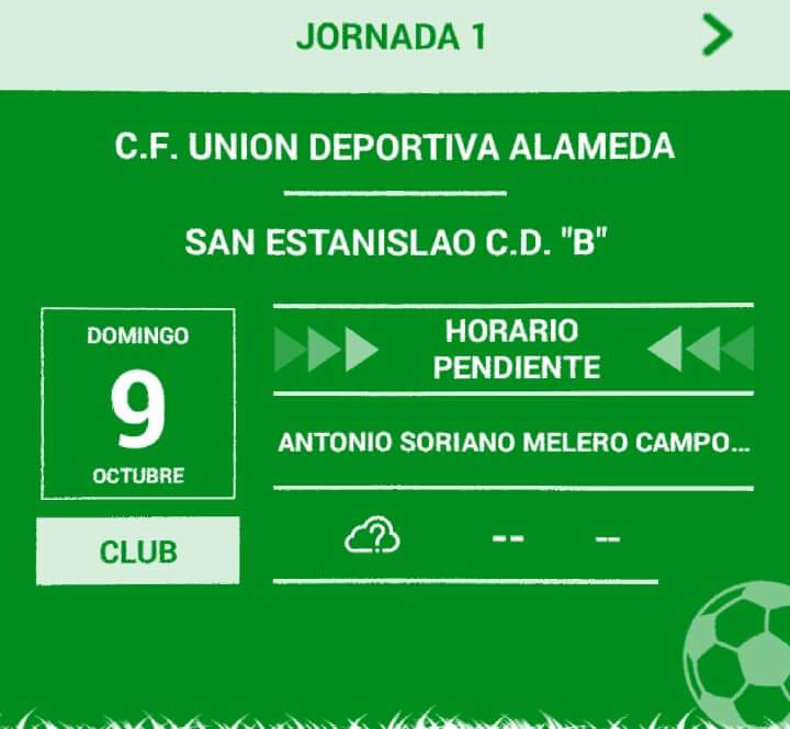 Compra tu abono.. que no te lo cuenten que puedas decir yo si estaba allí con el  CF Unión Deportiva Alameda 10 euros 15 partidos.