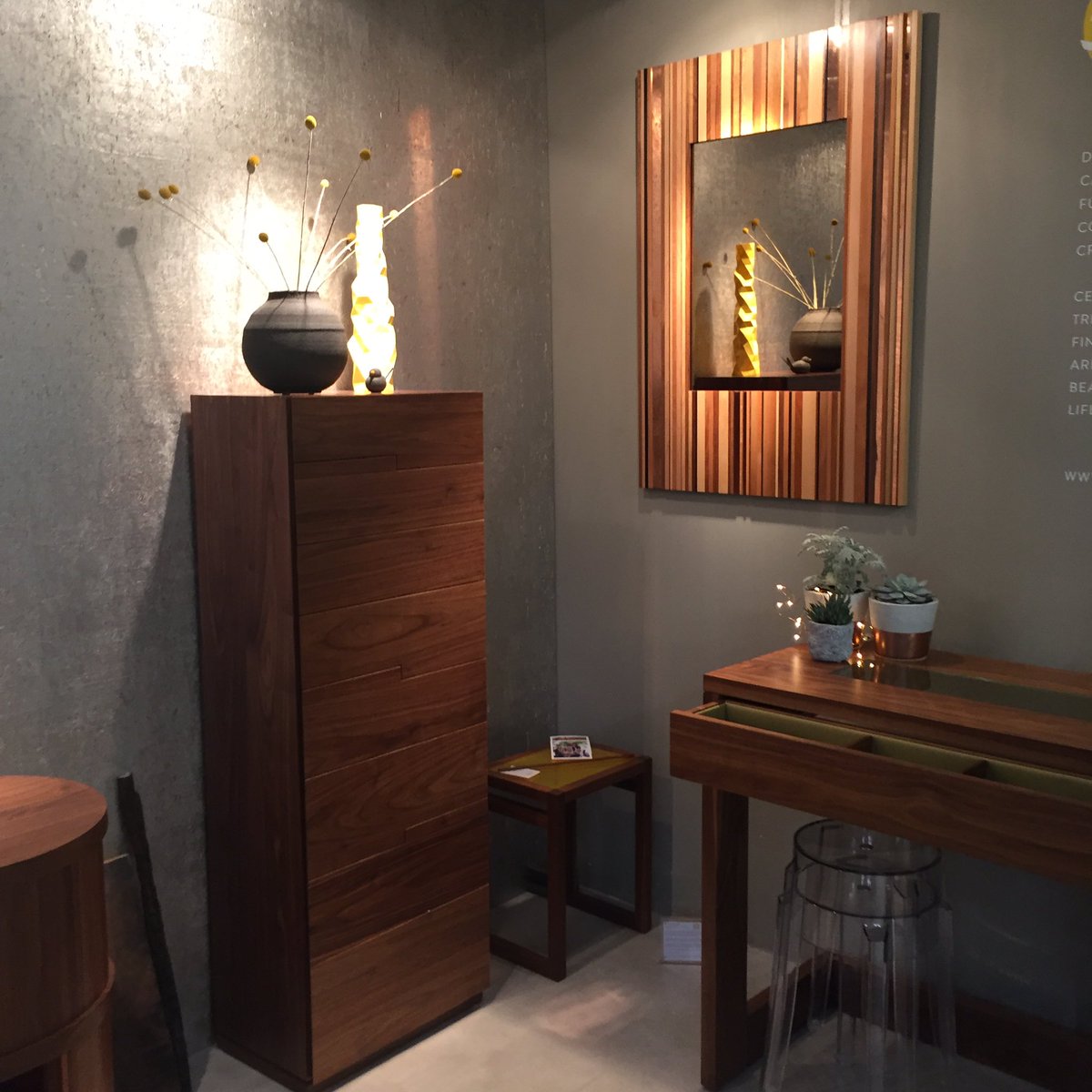 EmmaLyon's tweet photo. What a day at @luxury_made &amp; @designlondon ✨ @treecoutureuk's display was a wonder! https://t.co/Y9lRBY3nbE