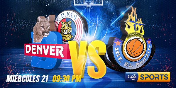 TigoSports_SV's tweet photo. #LMB | #DenverFAS vs #SantaAnaBKB a las 9:30 pm. Canales 300, 801 HD y en la App Tigo Sports: https://t.co/i3vE2lIzxp https://t.co/Q8cAp5ouMi
