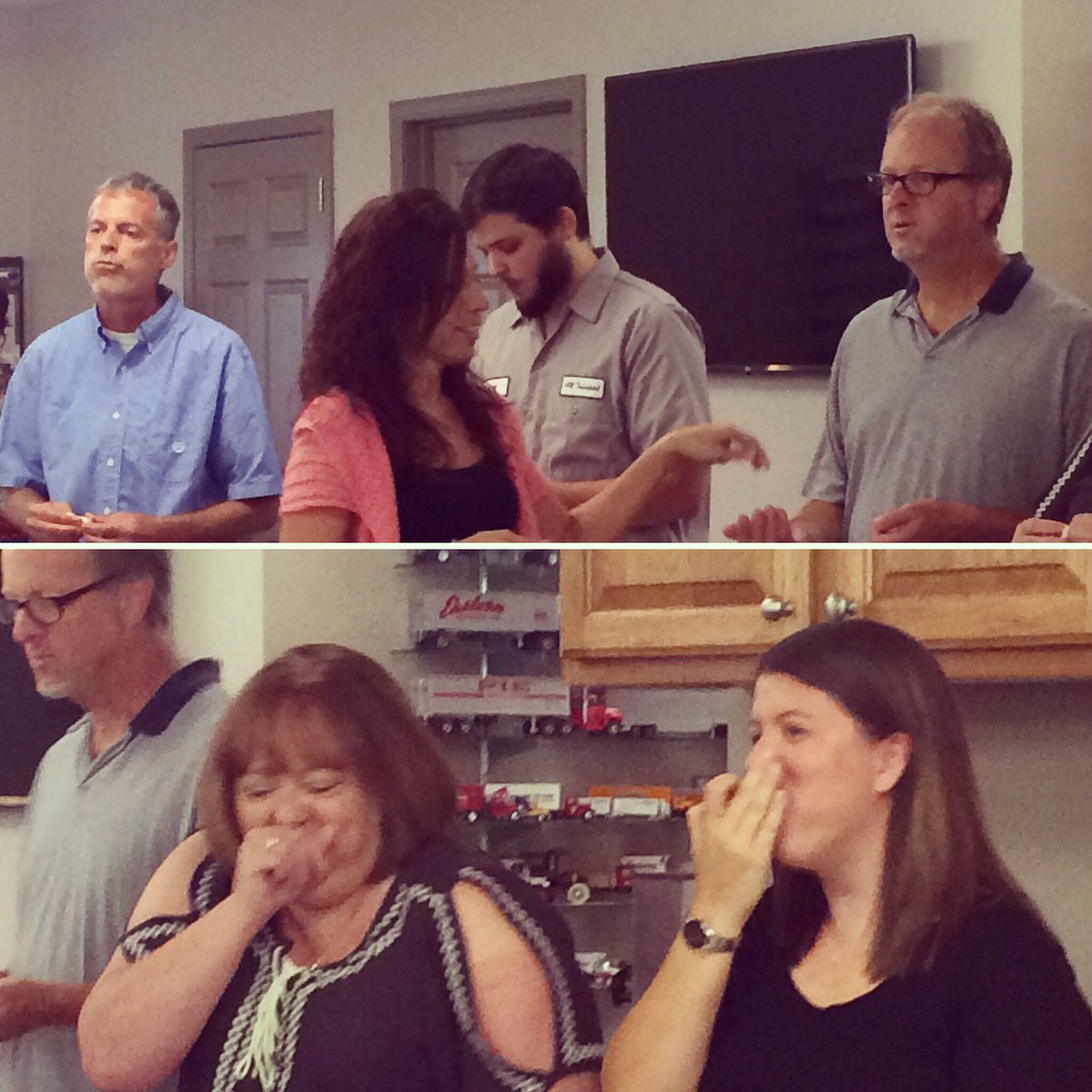 amtransportsvcs's tweet photo. This morning started off with some Truck Trivia.The kicker? You had to put a piece of gum in your mouth for every incorrect answer! #AMTCrew https://t.co/ug5JxY8XKg