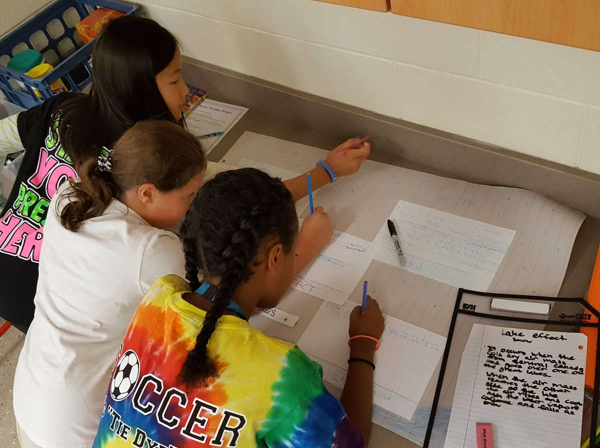 Groups finalize severe weather projects based on interest. Can't wait for presentations! <a href="/Team_MCES/">Mays Chapel ES</a> #labsyear3