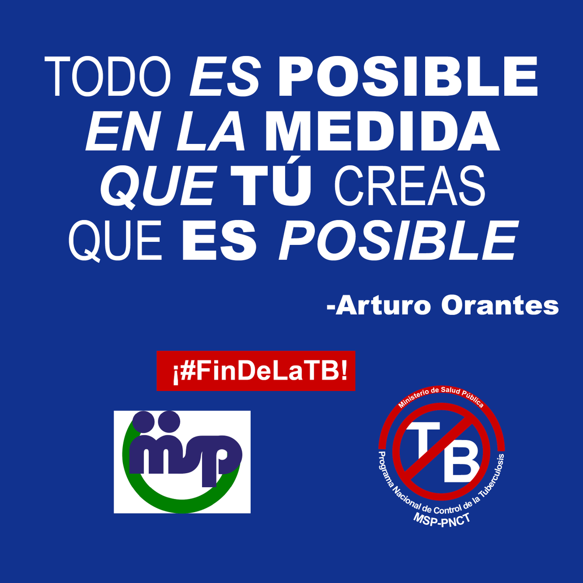 Nosotros creemos en el #FinDeLaTB #PNCT #TB #LaTBSeCura