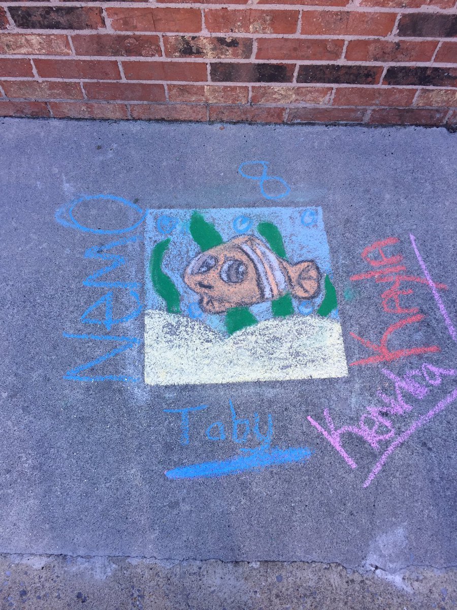 Hardins06's tweet photo. My top three!  All students did a great job! #gmschibichalk https://t.co/Zbi2dnA5CI