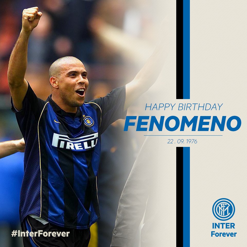 Per descriverti non servivano molte parole, ne bastava una: Fenomeno. Buon compleanno <a href="/Ronaldo/">Ronaldo Nazário</a>! 🎂 #InterForever