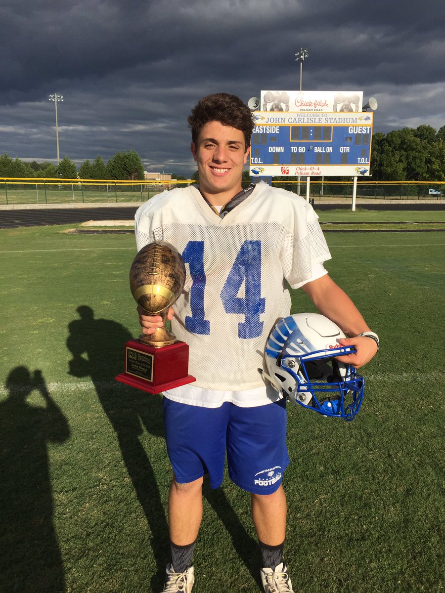 coachhargitt's tweet photo. Congrats @foxcarolinanews player of the week @jordan_morgan7 !! @eaglespigskin @DSM929 https://t.co/v8lG57kLoR