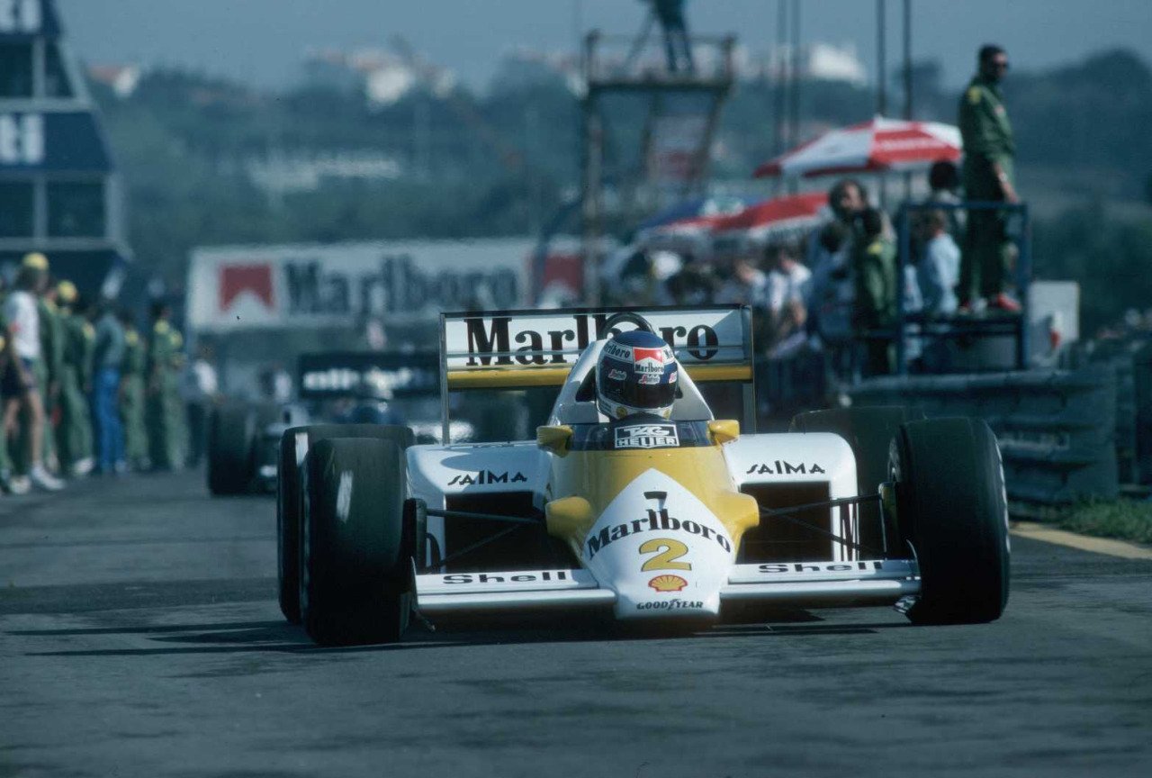 At Estoril during the 1986 F1 season, Keke Rosberg drove a Yellow