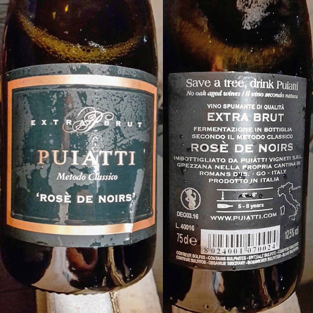 Gustovagando's tweet photo. Rosè de noirs, Metodo classico extra brut, Puiatti. #wine #vino #wineporn #metodoclassico #rosedenoirs #puiatti https://t.co/NoyQt7WWgq