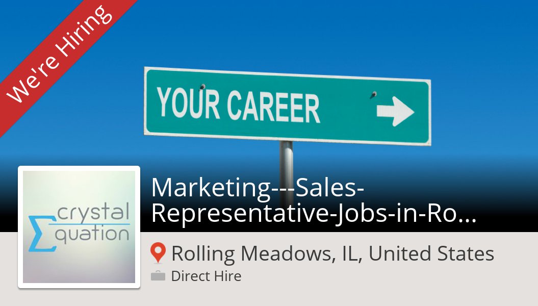 Sean_Doyle14's tweet photo. Marketing---#Sales-#R... (#RollingMeadowsILUnitedStates) at #CrystalEquation #job https://t.co/TbJWB8MMZ7 #TechJobs https://t.co/JSZmtUZtEu