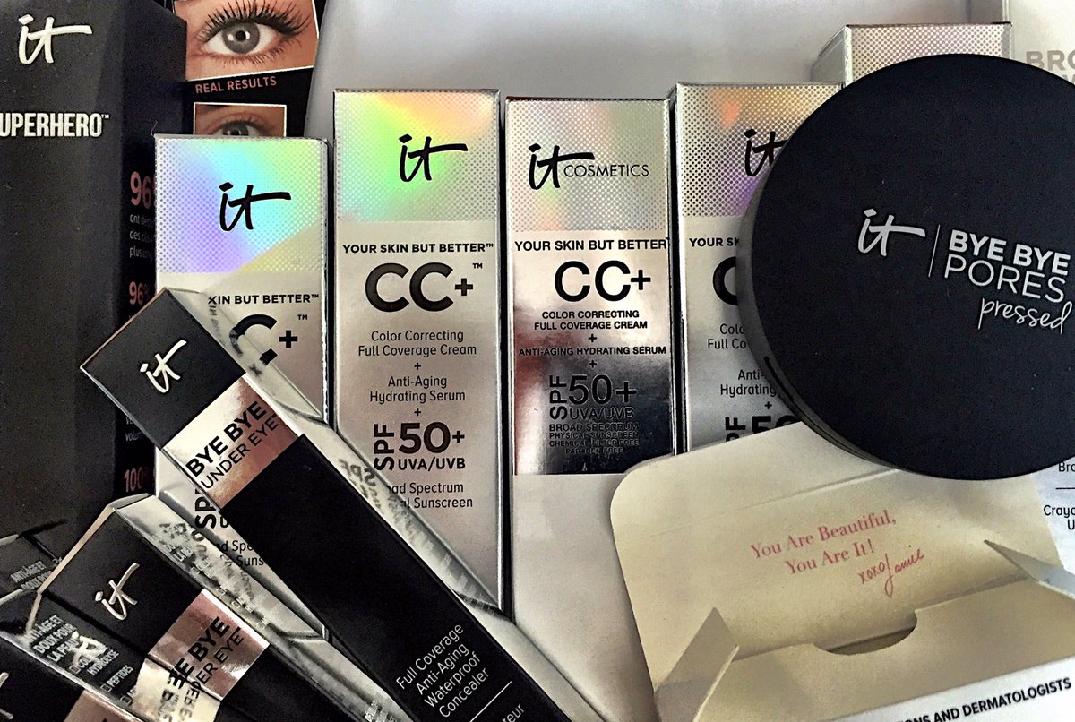 With these complexion perfecters "You are Beautiful, you are IT!"  <a href="/Itcosmetics/">IT Cosmetics</a> knows how to keep faces fresh 24/7