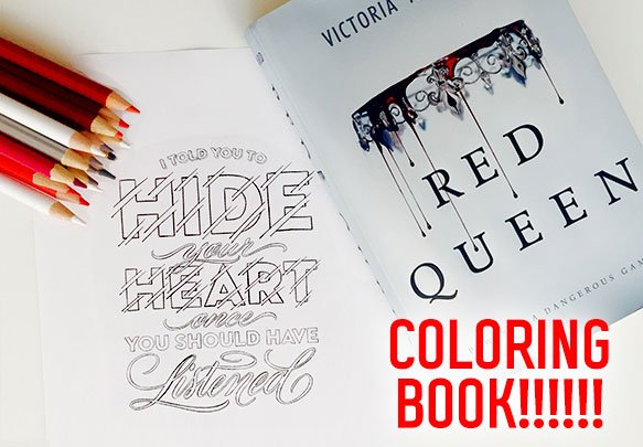 EpicReads's tweet photo. ICYMI: RED QUEEN COLORING BOOK!!! Coloring is a dangerous game. https://t.co/0mhwKdpQBM https://t.co/8B6ZigwC49