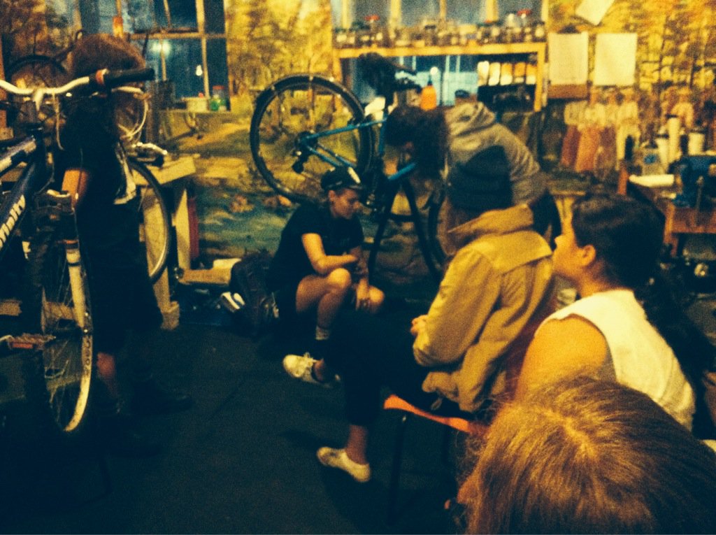 Learning bike anatomy and basic maintenance at women's workshop!
More sessions to come! <a href="/desirelineshfx/">Desire Lines</a> <a href="/IBIKEHFX/">Halifax Cycling</a>