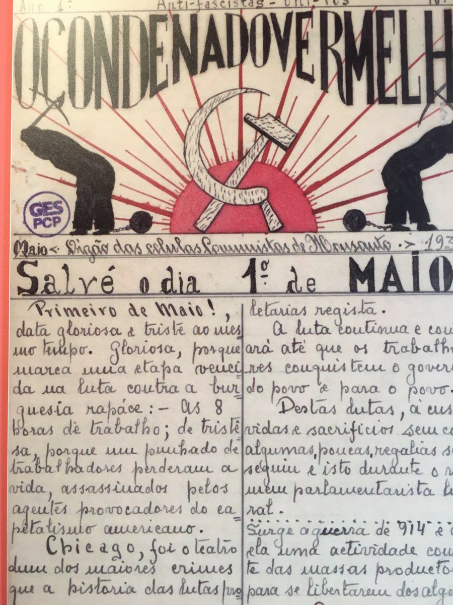 vijayprashad's tweet photo. Visited the Museum of the Resistance in Lisbon. Incredible place. Here's an illegal Communist newspaper made by the prisoners. https://t.co/FutFqgv4nx