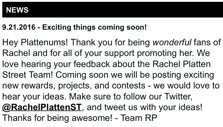 RachelPlattenST's tweet photo. We ❤️ hearing your feedback about the ST! Coming soon we will have new projects, contests &amp; rewards. Have an idea? Tweet us! https://t.co/PWe7haYdQ1