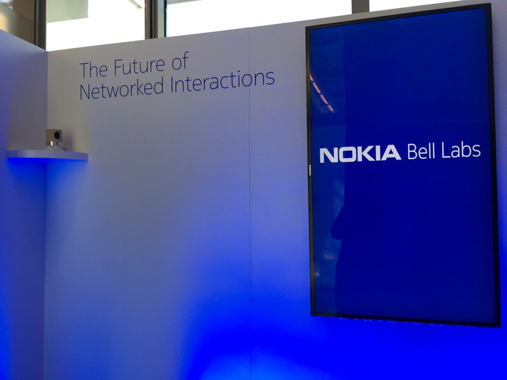 bhfrench's tweet photo. Wow I love Nokia Bell Labs. Can't tell you what project was on the screen, but seriously amazing! https://t.co/C80DBsiixI