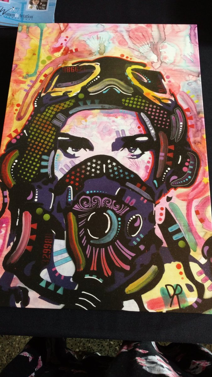carolinamgmt1's tweet photo. Raffle for Women in Aviation at Girls World Expo Sunday in W-S: Fly Girl by artist Dean Ross. https://t.co/Cs85iKpYJU