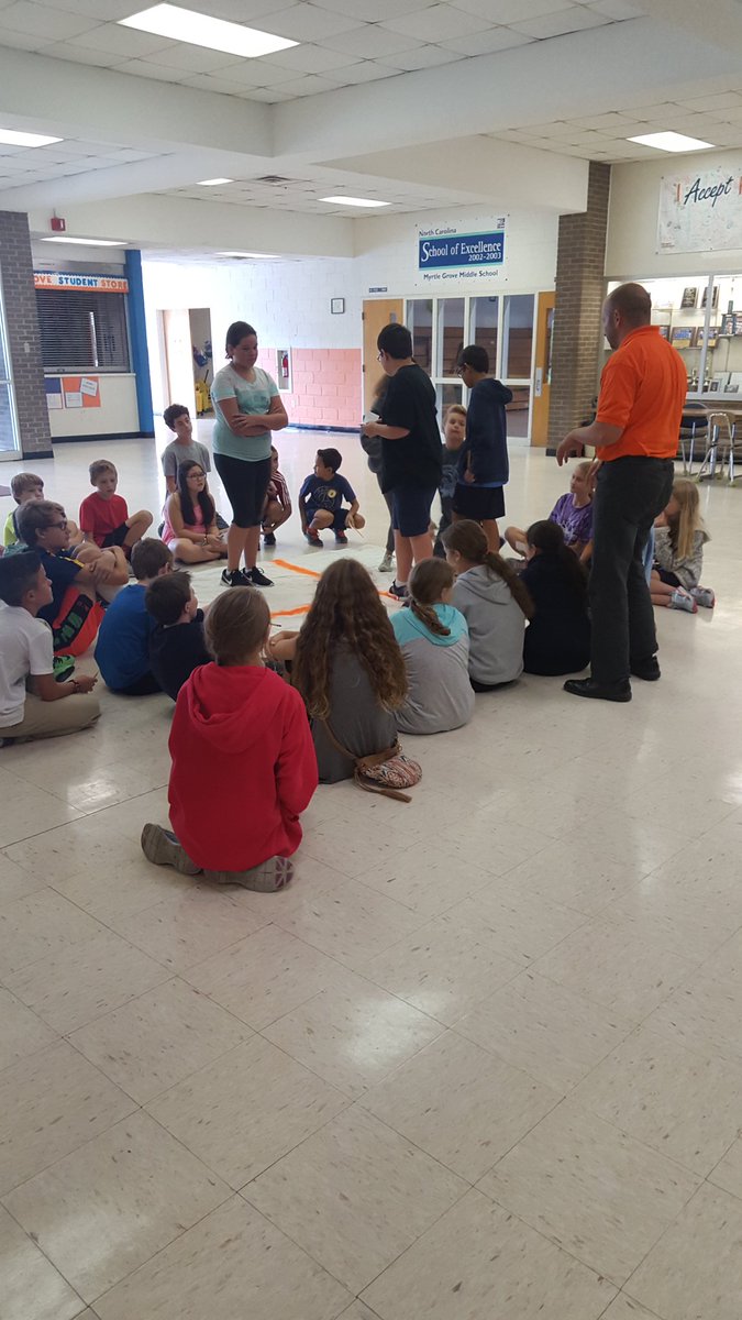 MyrtleGroveMS's tweet photo. Mr Steiner's students up and active while learning about longitude and latitude! #dosocialstudies #GDATG @sjhighsmith @MonicaHerrick https://t.co/2Anqzm1UNY