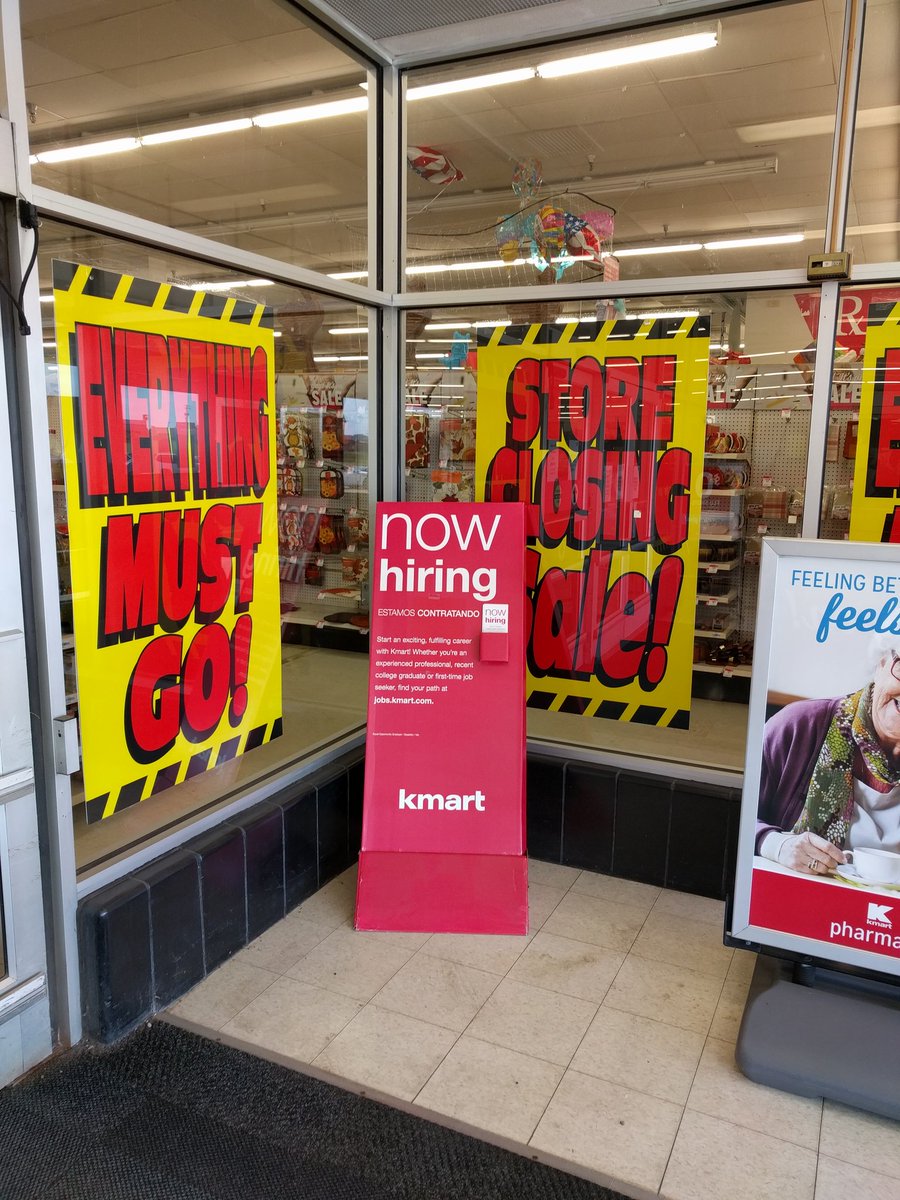 Diseaseboy's tweet photo. This was at my local Kmart that is one of the stores scheduled to close.  Anyone want to apply? #Kmart #Kmartfail https://t.co/s61eeUTh1A