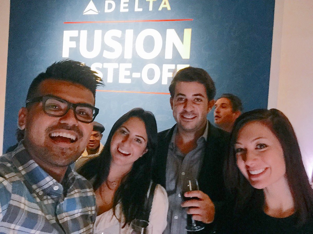 THETonyMorrison's tweet photo. Fun evening out with @Delta in Manhattan for #DeltaFusion taste-off! @DeltaNY https://t.co/VilANbwPHh