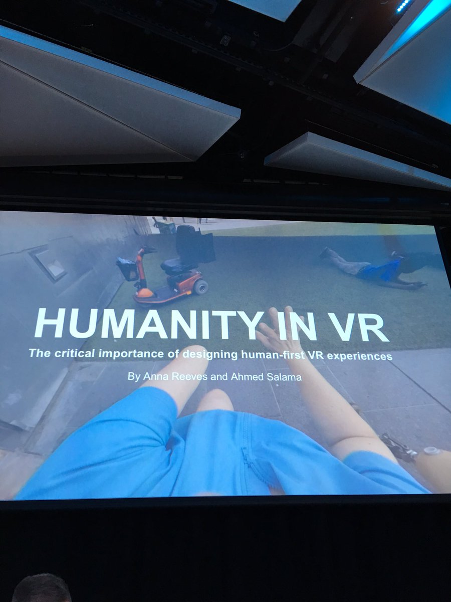 ChrisSmith_Life's tweet photo. #Creative3 first presentation starts off with a powerful concept. Empathy documented through VR! https://t.co/9mvWhuf6MD