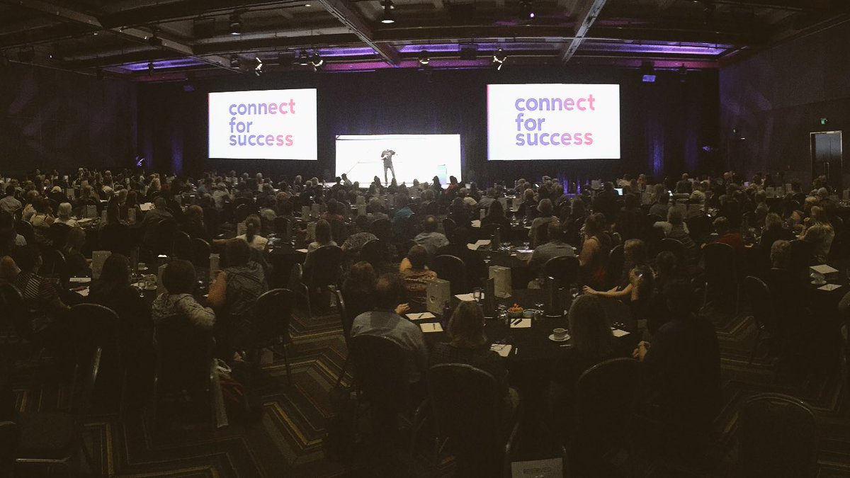 BiancaCaia's tweet photo. A great start to Partner Connect Gold Coast! The crowd is pumping! 😎😎😎 #myobpc https://t.co/zenD5XPEX7