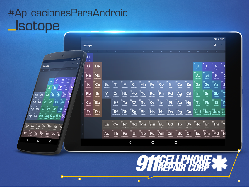911cellphone's tweet photo. Si trabajas con la tabla periódica con frecuencia, Isotope es una aplicación que no puede faltar en tu smartphone. https://t.co/Rg0tNKfSQ7