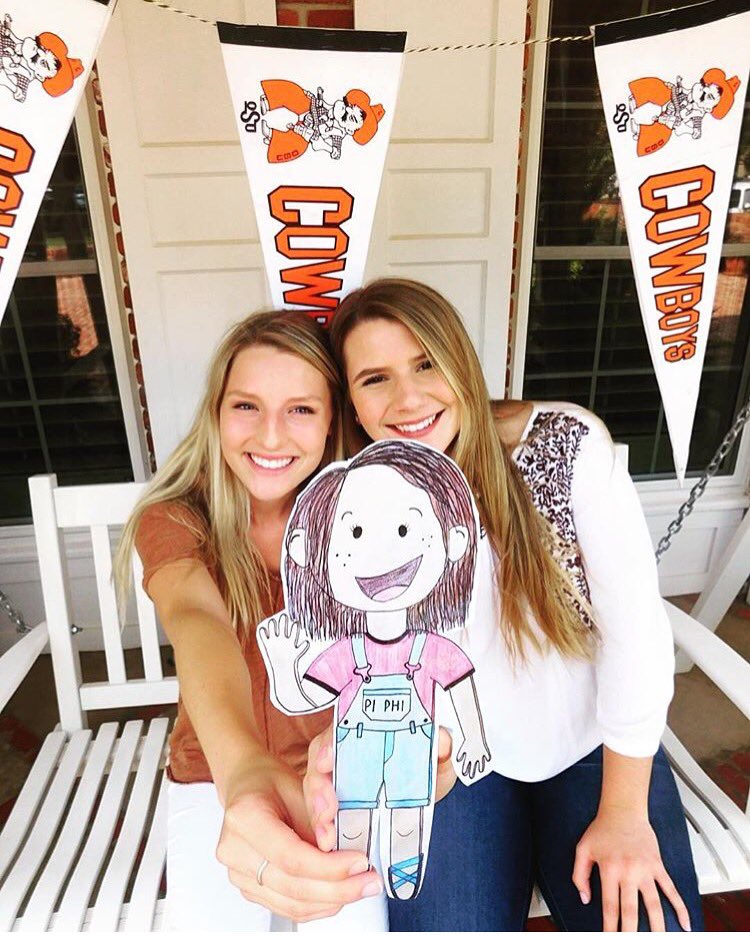 💌💌💌💌 Flat Polly is in Stillwater, OK this week!