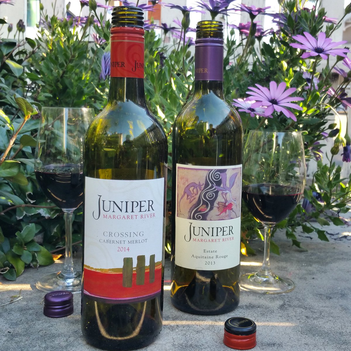 winewankers's tweet photo. #MaragaretRiver in #WesternAustralia is known for its #Bordeaux style blends and these two beauties from @JuniperEstate were spot on! #wine https://t.co/IoXbZe43kZ