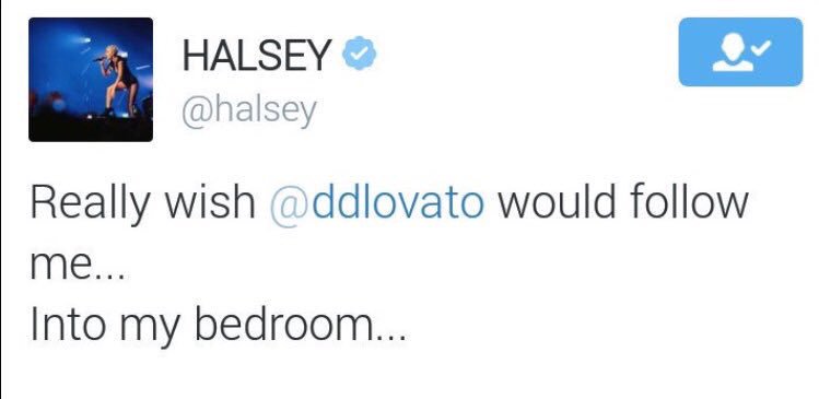 truantlovato's tweet photo. @ddlovato @halsey https://t.co/8rva0b4Wz2