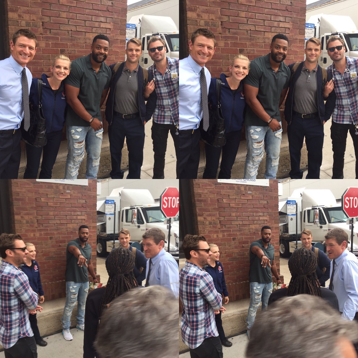 luce_brian's tweet photo. On a corner in the city of Chicago, three worlds collide https://t.co/vzhp3TCpHx