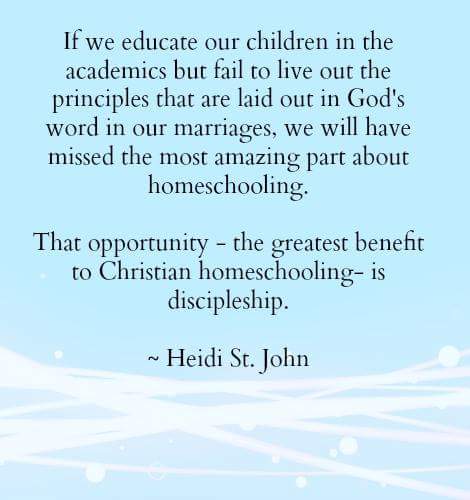 JennParkerson's tweet image. Love this @heidistjohn! #homeschool #discipleship