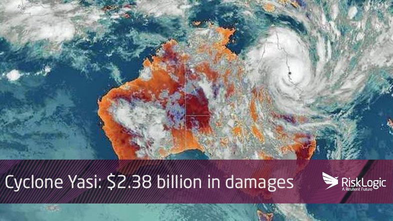 RiskLogicANZ's tweet photo. #TBT: Cyclone Yasi &amp; the floods of 2010. 200k people affected by flooding &amp; $2.38b in damages. Could your organisation withstand this again? https://t.co/gBfe02Zbgm