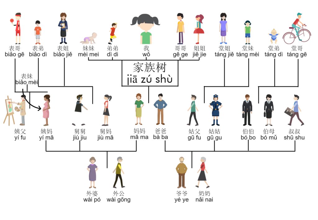 Image result for kinship terms in chinese