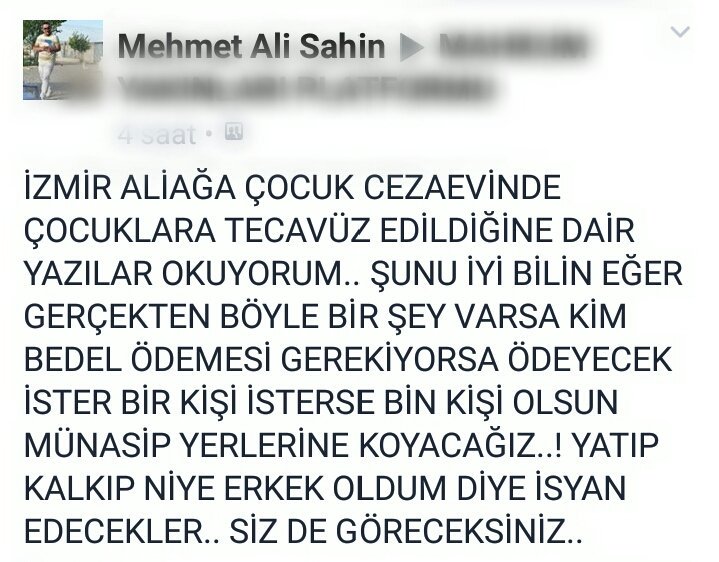 MHPSena's tweet photo. SUÇLARI NE OLURSA OLSUN ÇOCUĞA  TECAVÜZ KABUL EDİLEMEZ....PAYLAŞIN YETKILILERE ULAŞSIN. https://t.co/WmLwExJadM