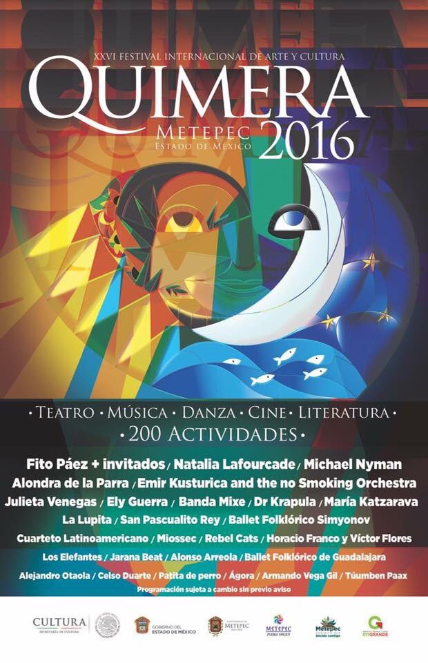 TolucalaBellaCd's tweet photo. Este año tendremos una cobertura especial del Festival #Quimera2016 de #Metepec. Descarga el programa oficial aquí: https://t.co/672qg6wuxL https://t.co/6BXijWKzS9