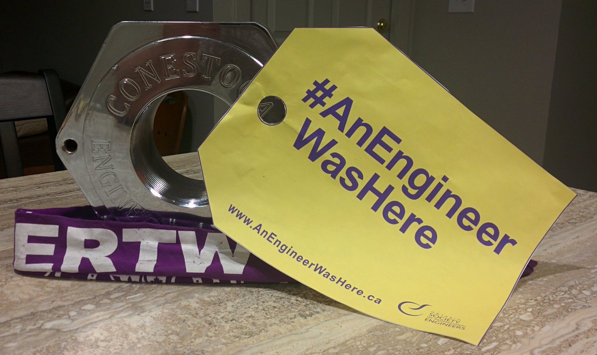ConestogaEngSoc's tweet photo. The NUT was an end of life nut from a gas turbine, meaning an engineer designed a finite service life for it. #AnEngineerWasHere https://t.co/eMvzUwgucz